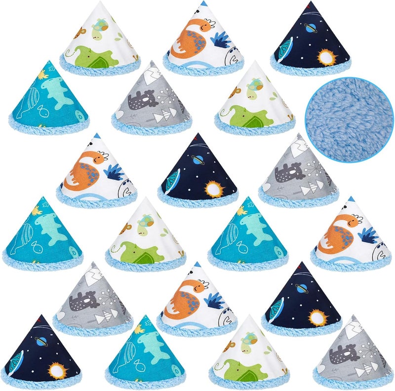 ShinyMatch 20 Pcs Velvet Pee Shield for Baby Boy Pee Cover Diaper Changing Accessory Reusable Cap Strong Water Absorption Shield for Newborn Gift - Image 1